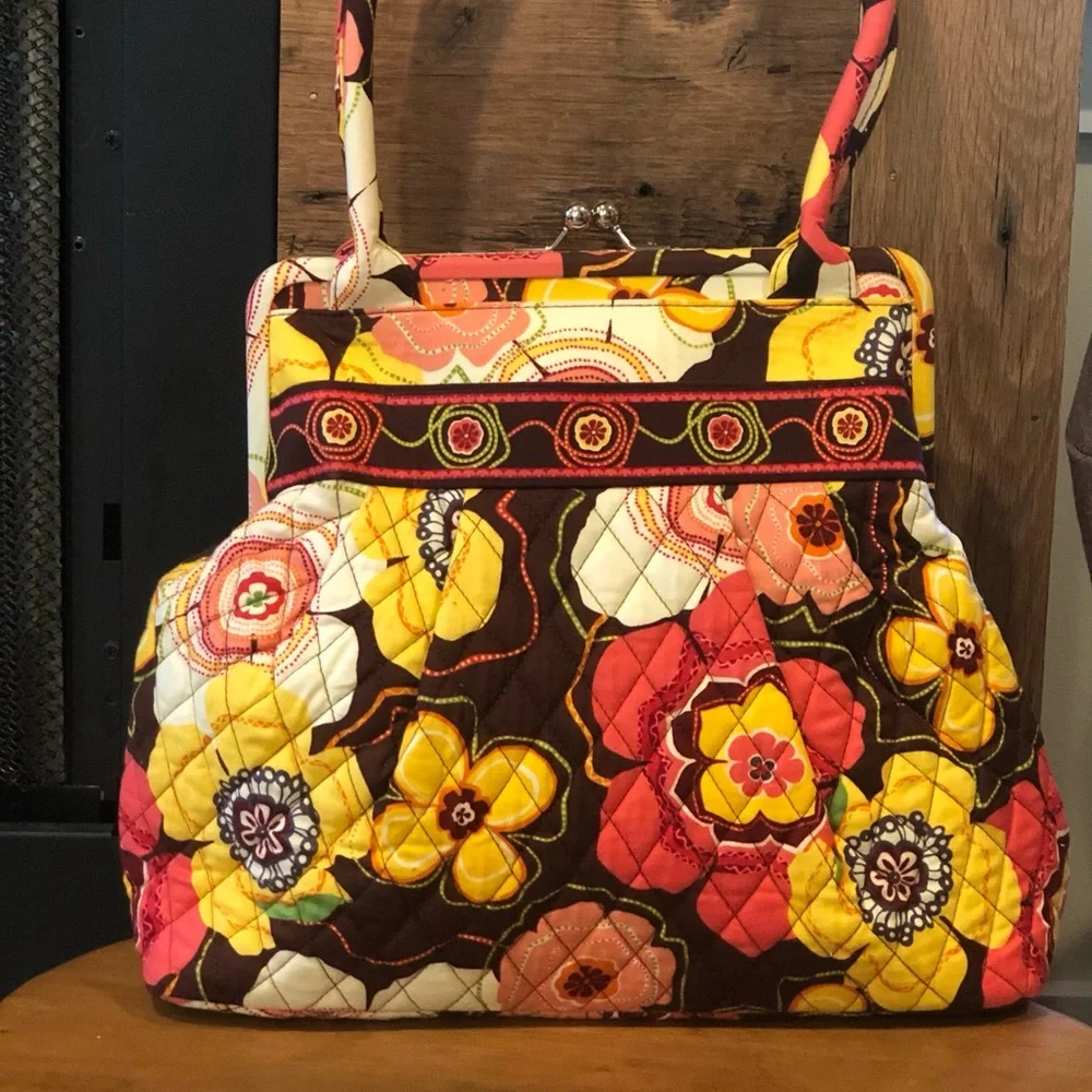 Vera Bradley Buttercup Pattern Alice Style Bag - Picture 2 of 6